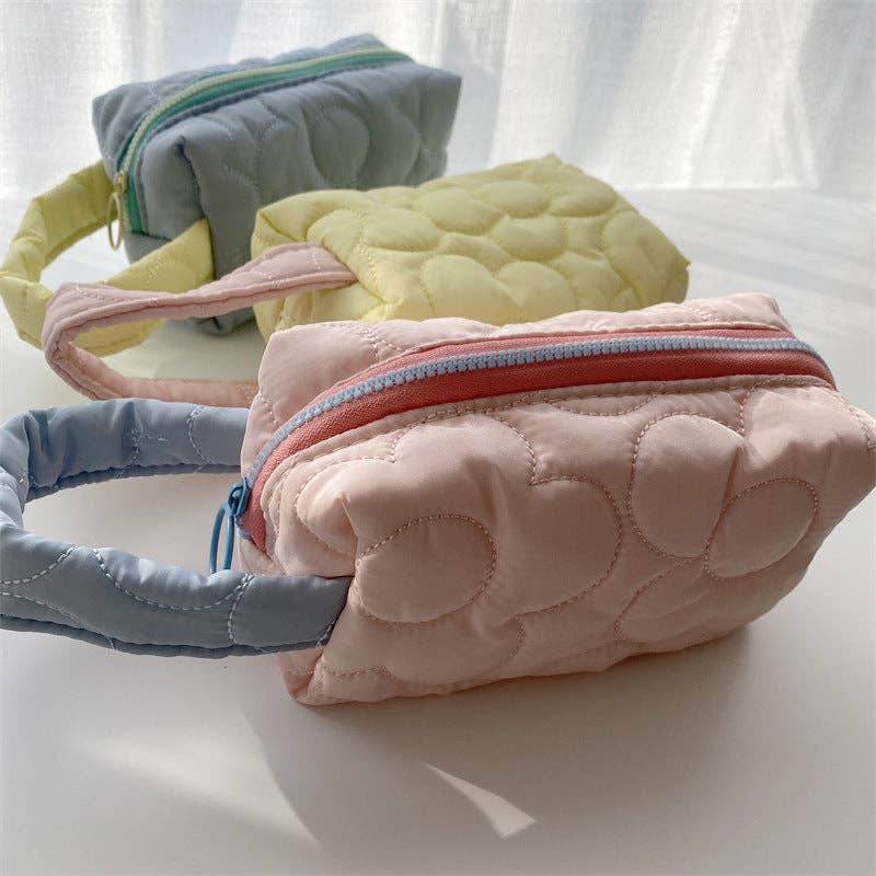 Flower Color Block Simple Make Up Bag DP25A542