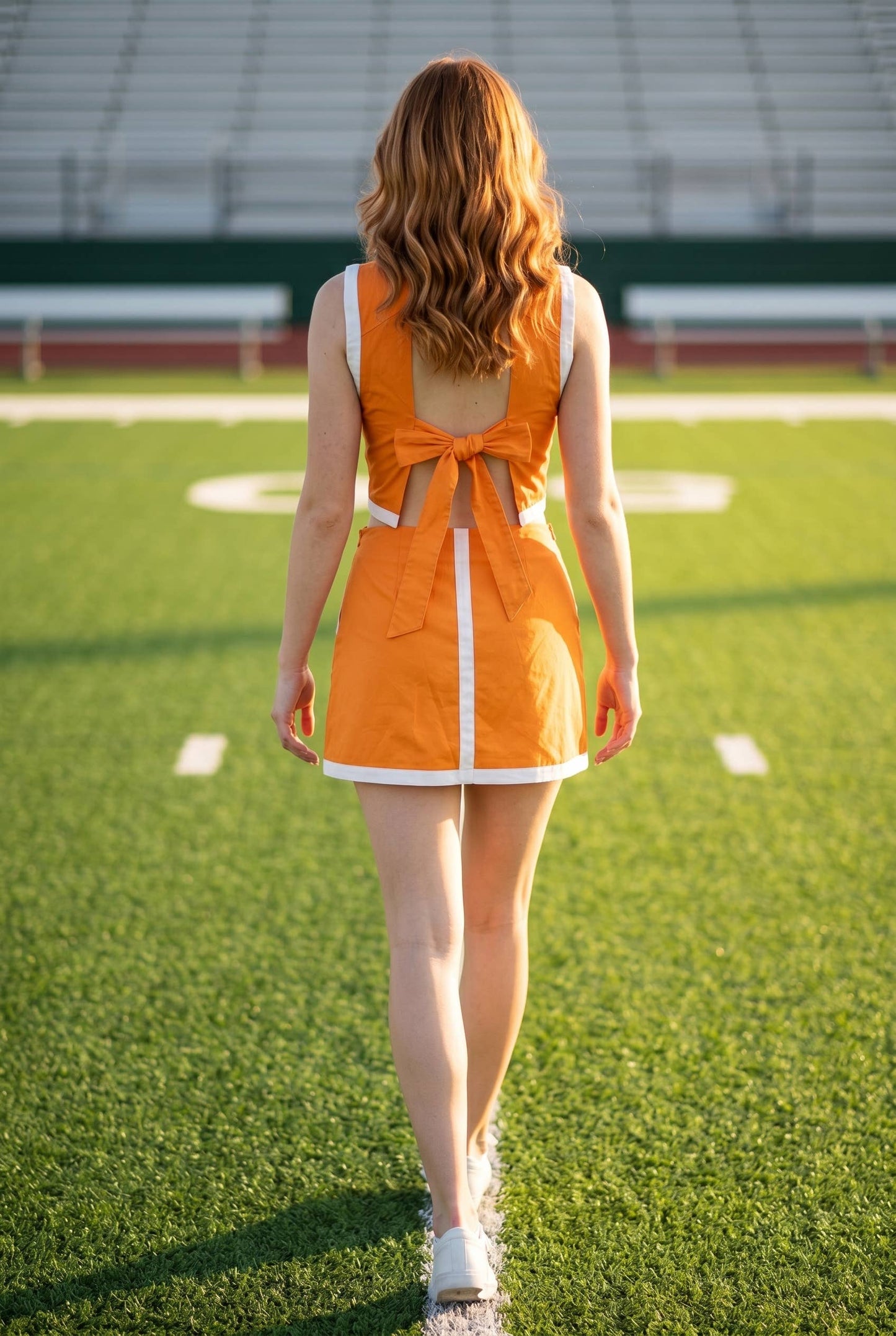 Contrast Band Detail Crop Top And Skort Set