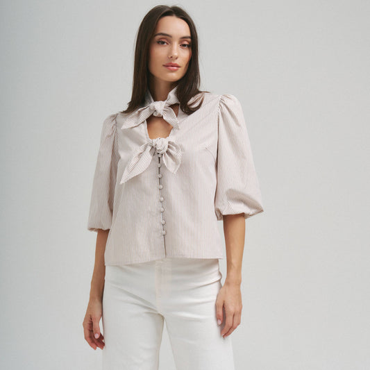 Front Tie Blouse