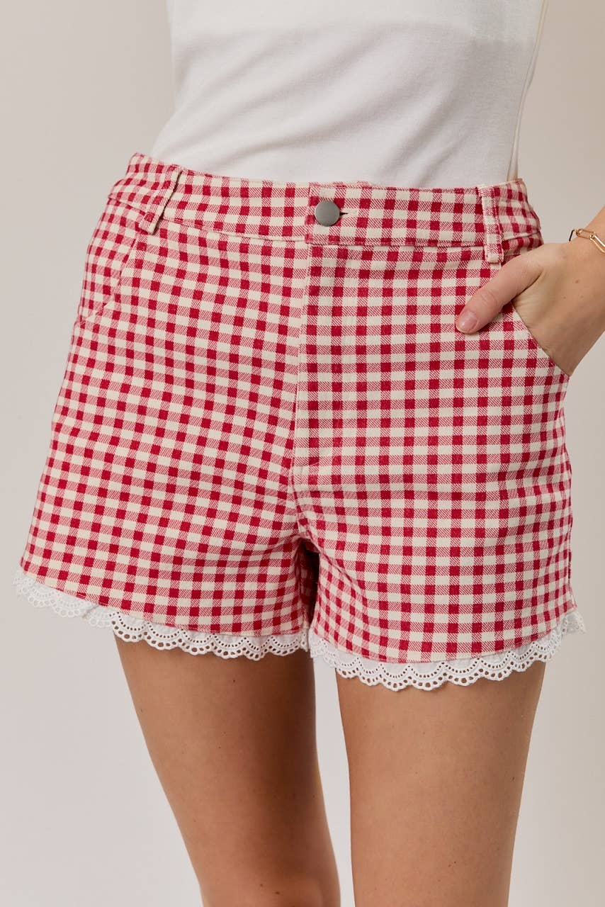 GINGHAM SHORTS