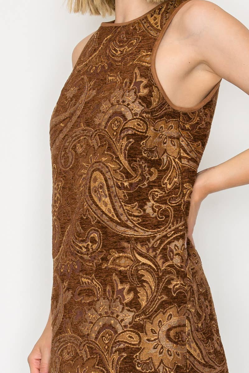 Love Story Brown Paisely Dress