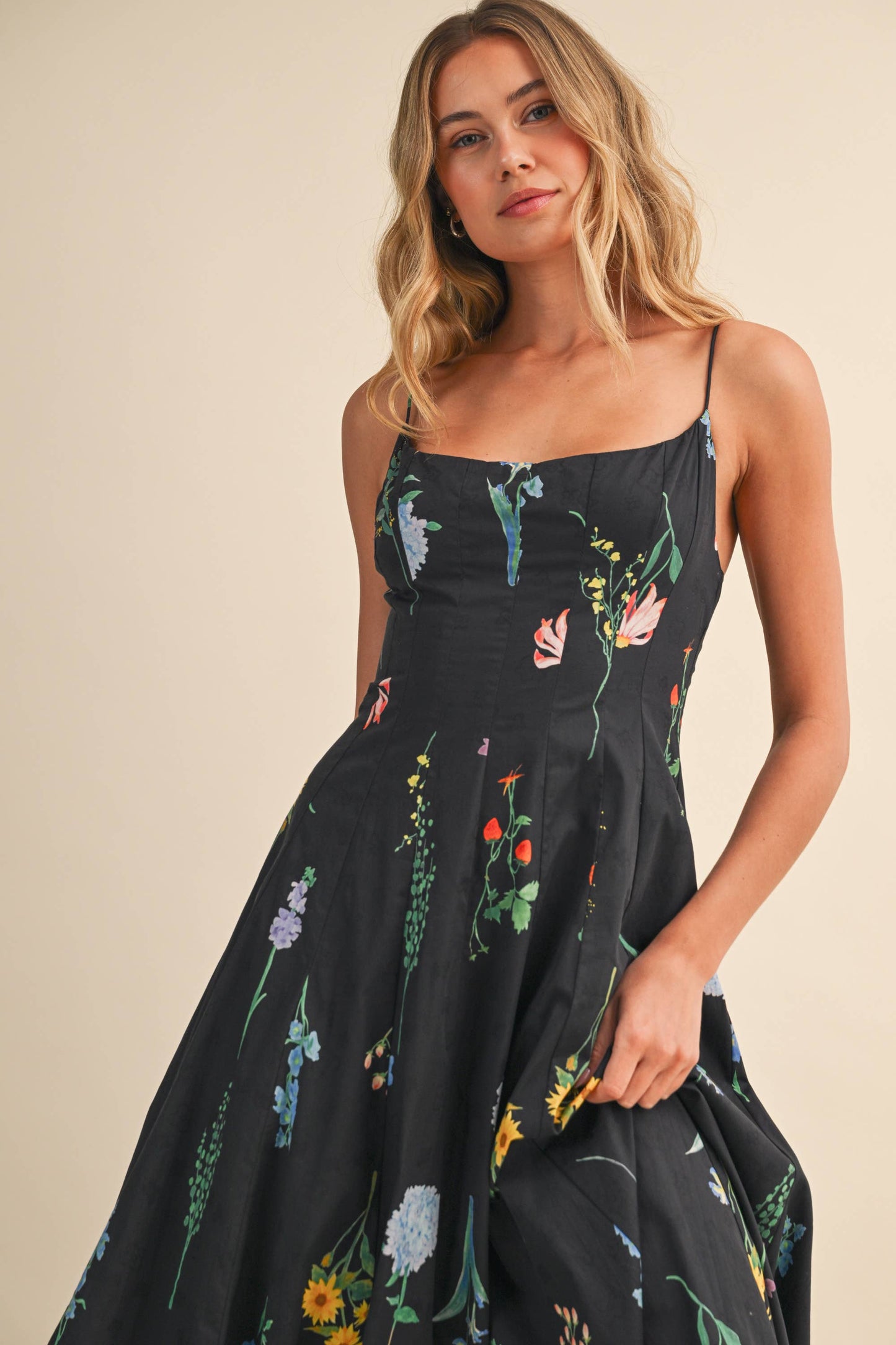 FLORAL PRINTED Maxi