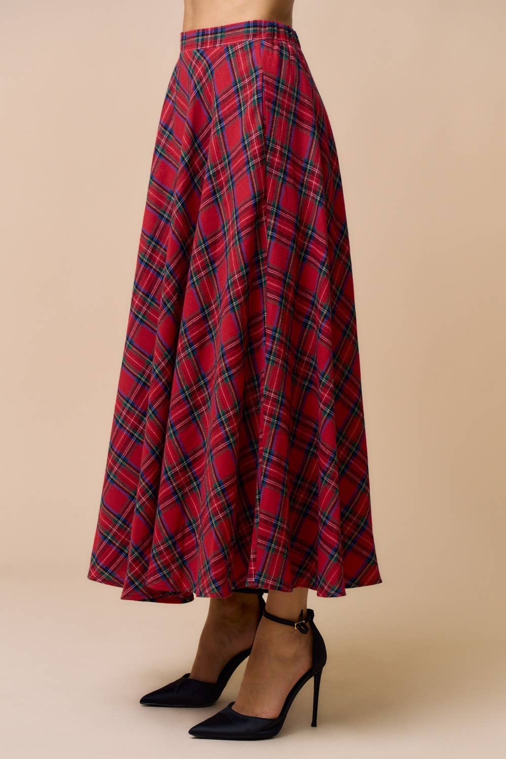 Plaid Maxi Skirt