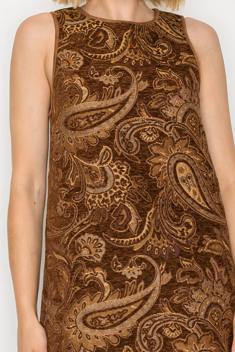 Love Story Brown Paisely Dress