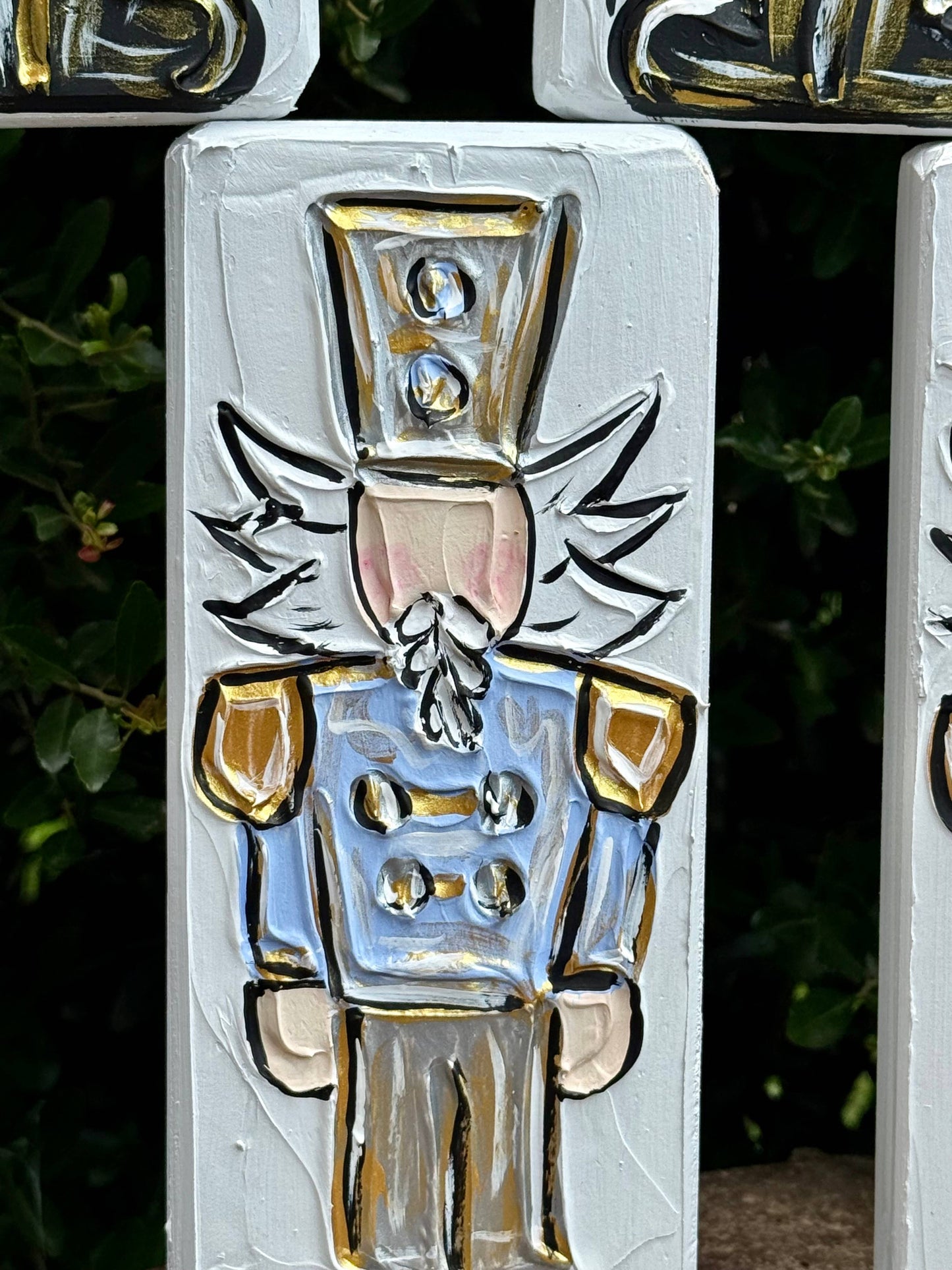 Nutcracker Textured Art Block