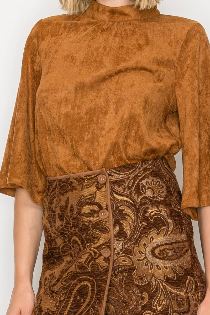 Love Story Brown Paisley Skort