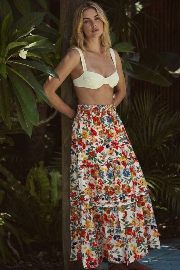 Primary Colored Tiered Maxi