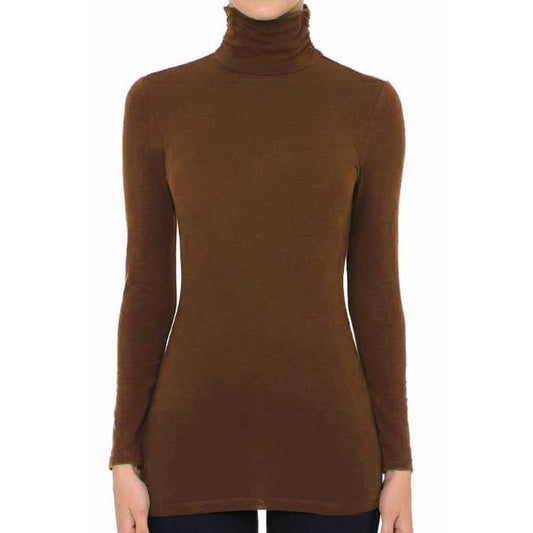 JAVA SCRUNCH MOCK NECK LONG SLEEVE TOP