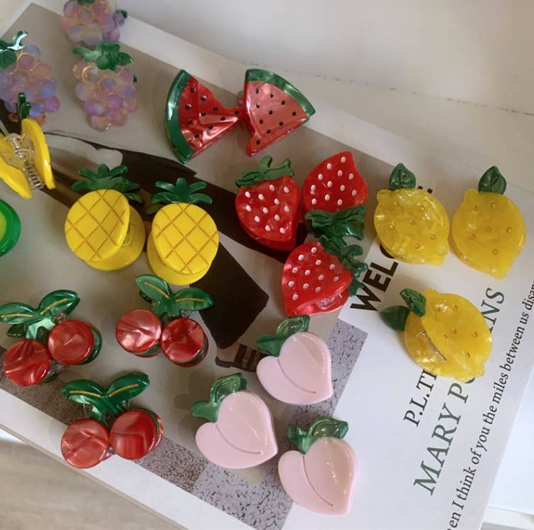 Assorted Adorable Mini Fruit Hair Claws (DEKARI)