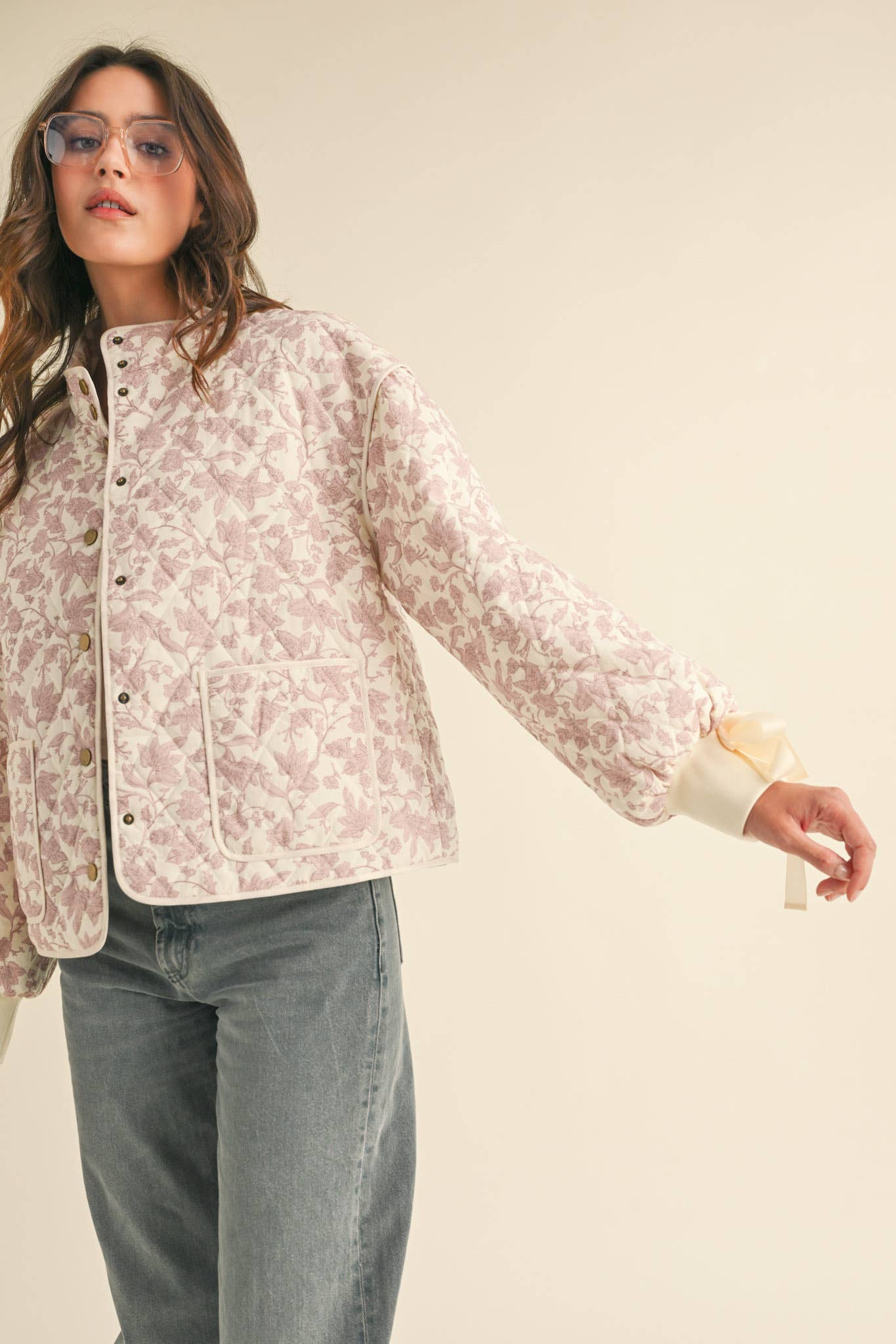 FLORAL QUILTED JACKET