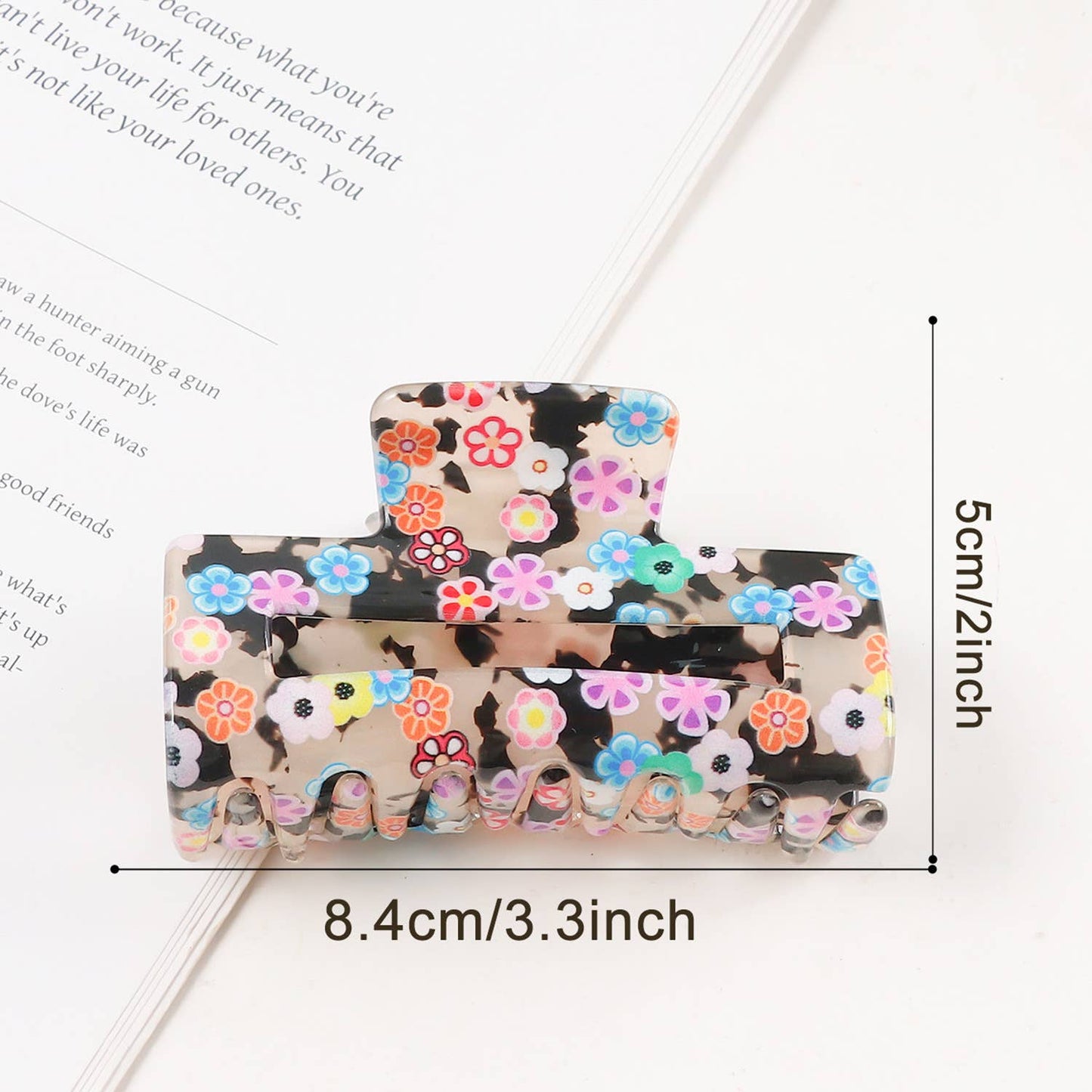 Fun Floral & Patterned Hair Claw Clip