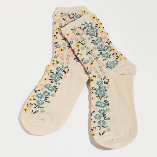 Flower Pattern Socks