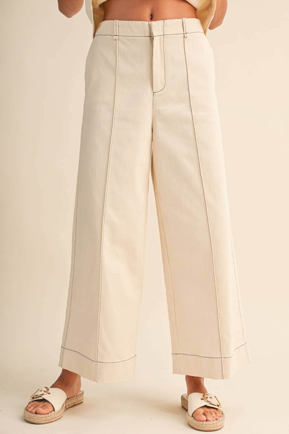 Peplum Top AND STRAIGHT PANTS SET