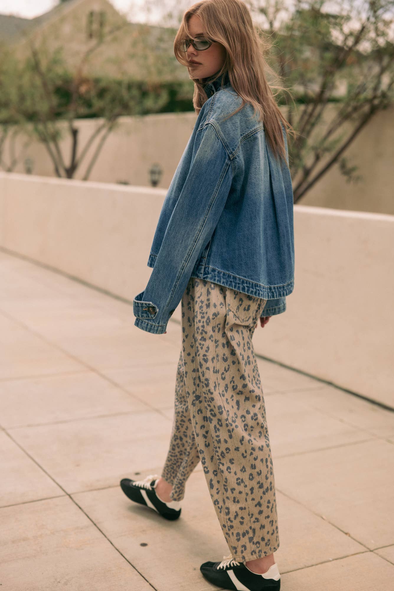 CHEETAH BARREL PANTS
