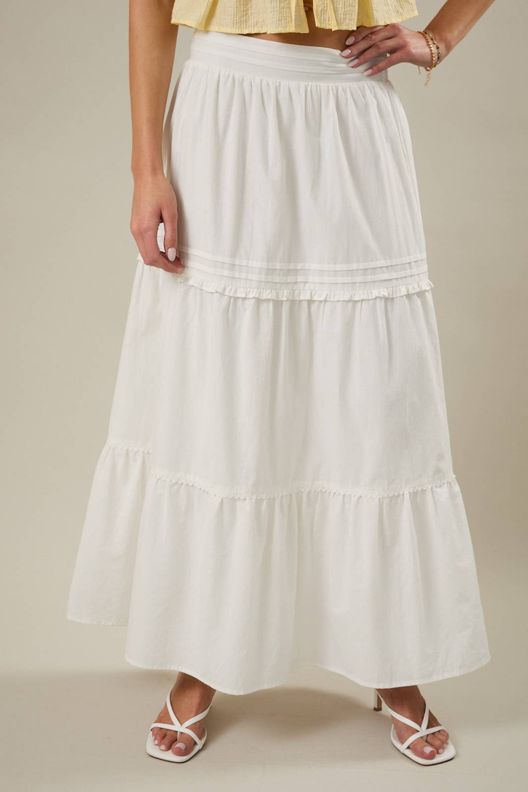 PLEATED MAXI SKIRT