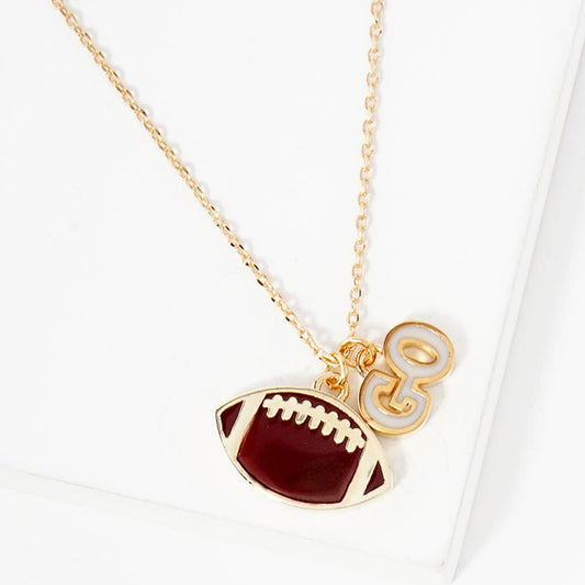 Football Theme Designed Pendant Necklace