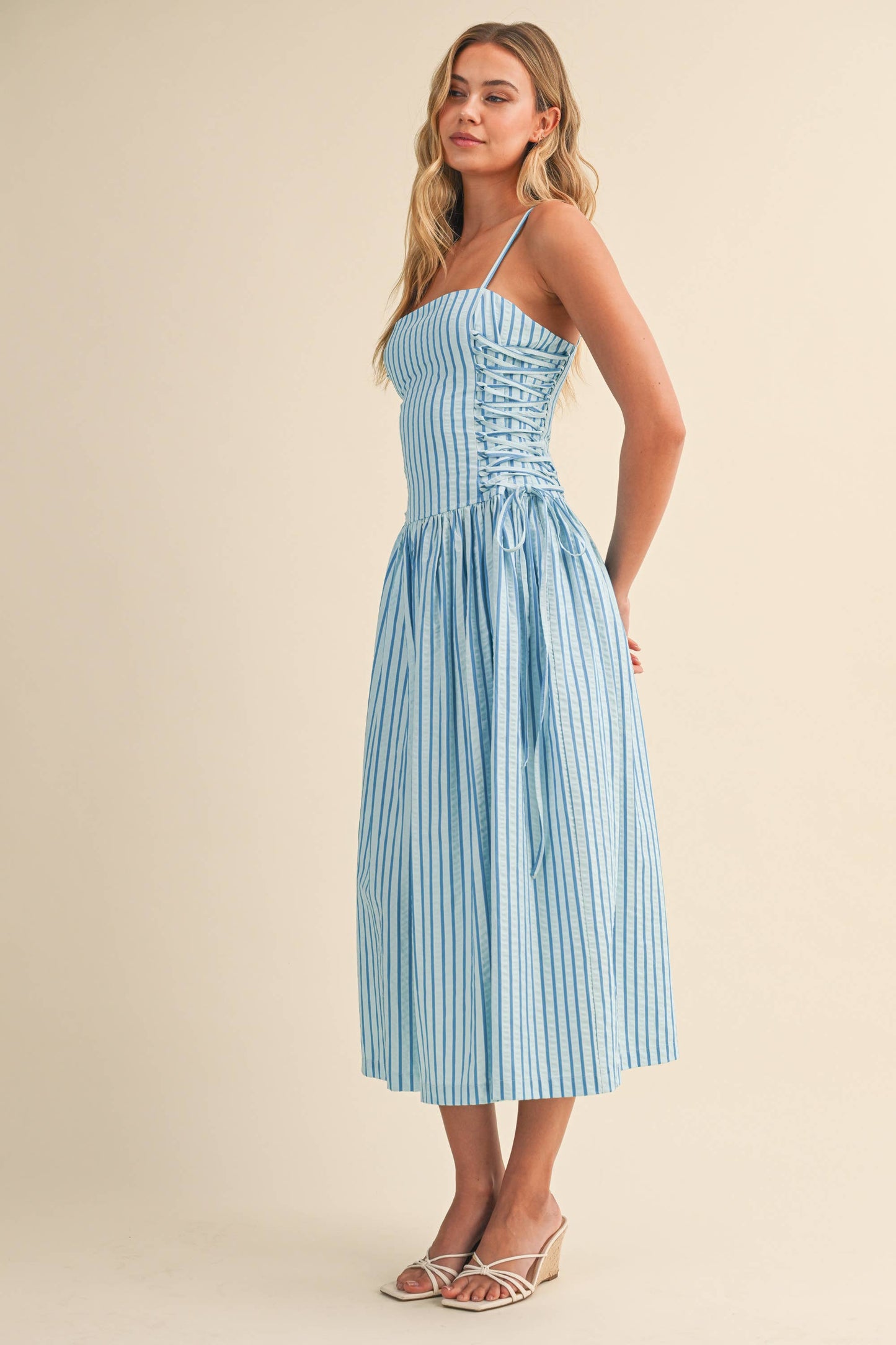 Lace Up Midi