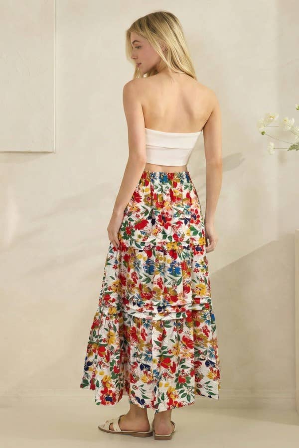 Primary Colored Tiered Maxi