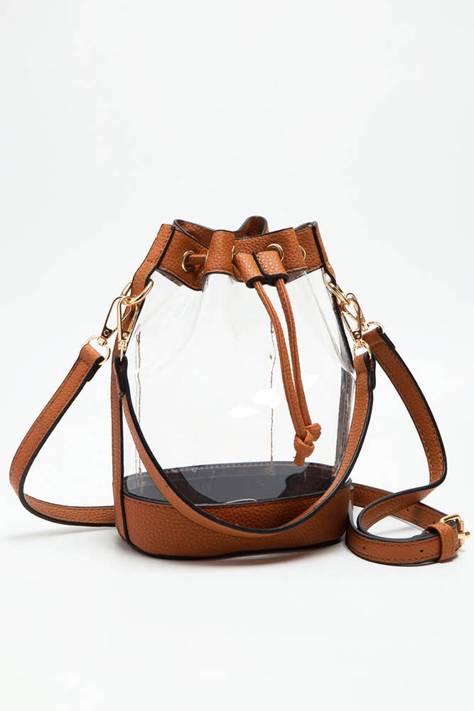 Clear Crossbody Bucket Bag