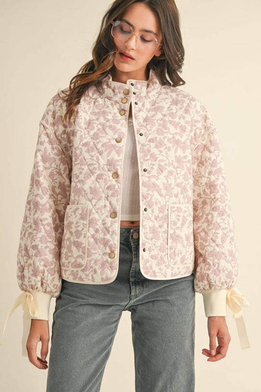 FLORAL QUILTED JACKET