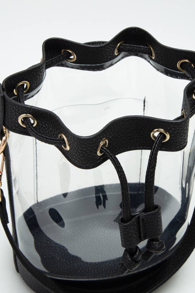 Clear Crossbody Bucket Bag